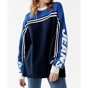 Tommy Hilfiger Urban Outfitters Racing Sweater L Oversized Color block y2k New